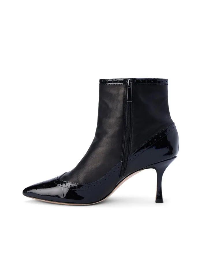 Women L039Agence Boots and Booties New Ember Patent Leather Bootie Black Patent Women L039Agence Boots and Booties New Ember Patent Leather Bootie Black Patent