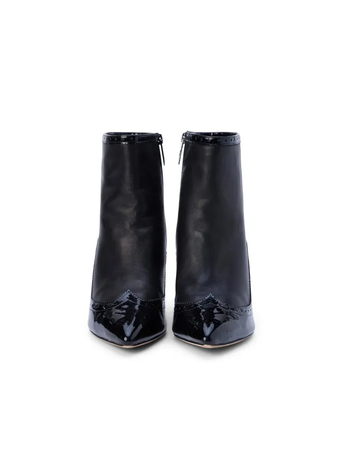Women L039Agence Boots and Booties New Ember Patent Leather Bootie Black Patent Women L039Agence Boots and Booties New Ember Patent Leather Bootie Black Patent