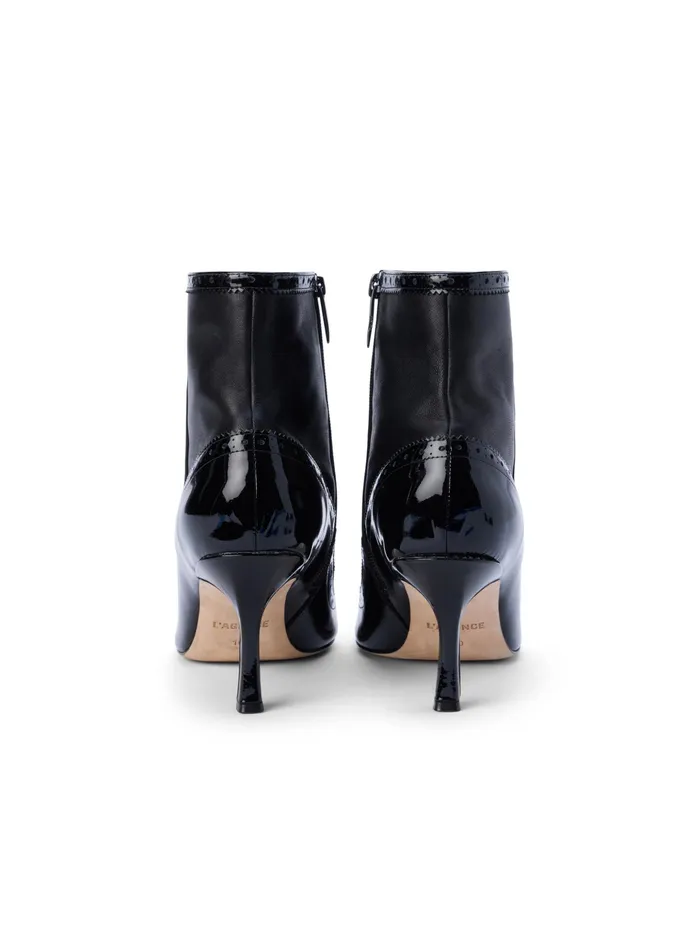 Women L039Agence Boots and Booties New Ember Patent Leather Bootie Black Patent Women L039Agence Boots and Booties New Ember Patent Leather Bootie Black Patent