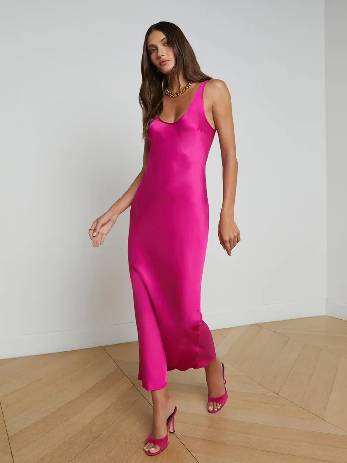Women L039Agence Dresses and Jumpsuits Akiya Dress Light Ruby Women L039Agence Dresses and Jumpsuits Akiya Dress Light Ruby