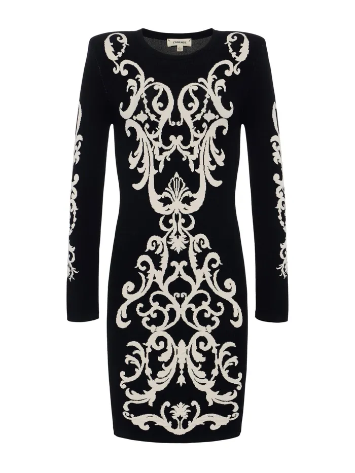 Women L039Agence Dresses and Jumpsuits Amadi Mini Dress Blackbone Women L039Agence Dresses and Jumpsuits Amadi Mini Dress Blackbone