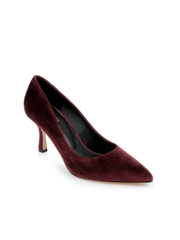 Women L039Agence Heels Fleur Velvet Pump Burgundy Velvet Women L039Agence Heels Fleur Velvet Pump Burgundy Velvet