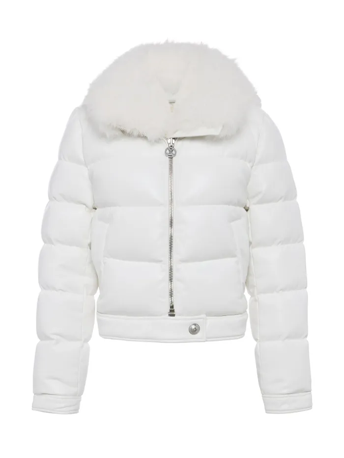Women L039Agence Outerwear New Bretton Puffer Jacket White Women L039Agence Outerwear New Bretton Puffer Jacket White