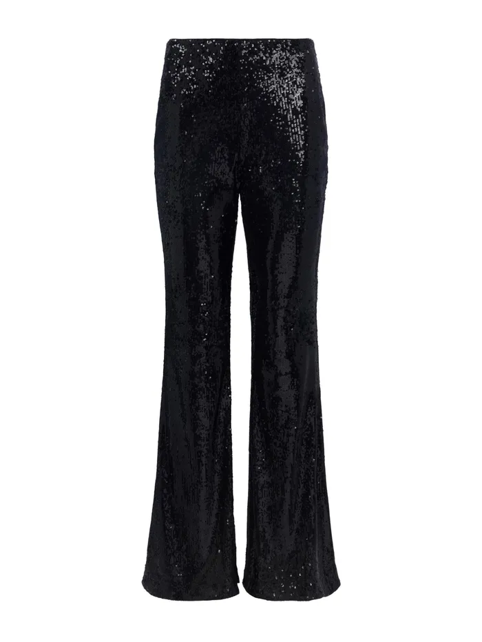 Women L039Agence Pants Honor Sequin Pant Black Women L039Agence Pants Honor Sequin Pant Black