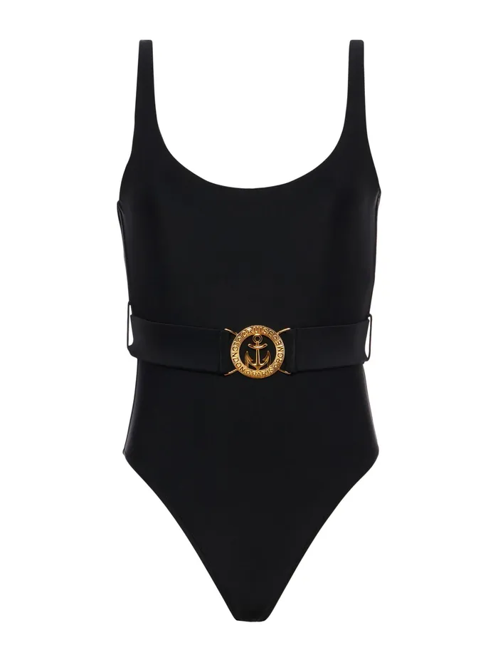 Women L039Agence Swimwear Mila Belted OnePiece Swimsuit Black Women L039Agence Swimwear Mila Belted OnePiece Swimsuit Black