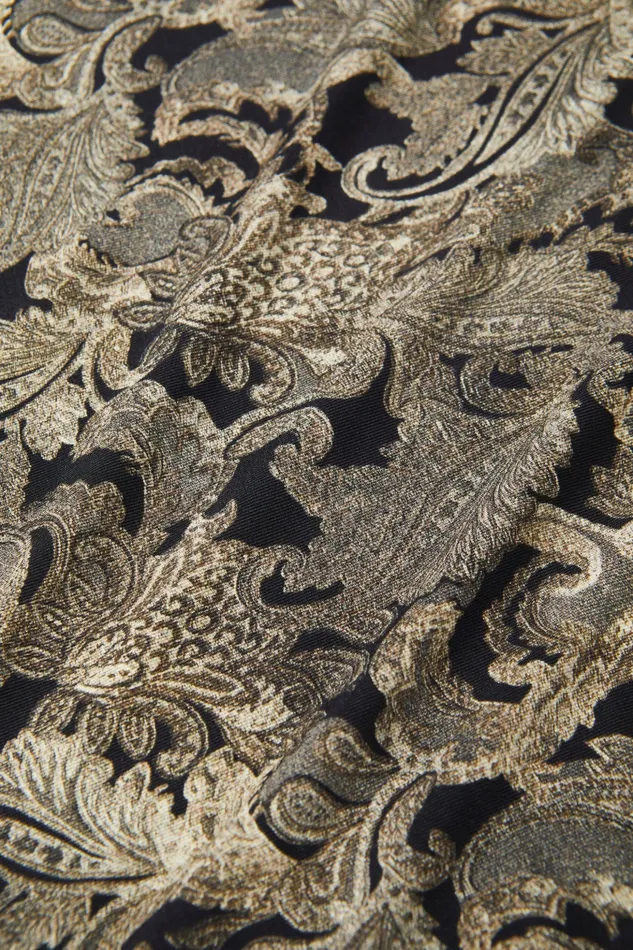 Women L039Agence Tees Ressi Fitted Tee Gold Multi Textured Paisley Women L039Agence Tees Ressi Fitted Tee Gold Multi Textured Paisley