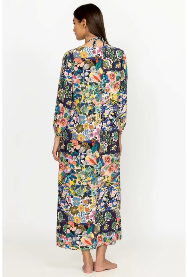 Women Layla Puff Sleeve Maxi CoverUp Layla Johnny Was Cover Ups and Kimonos