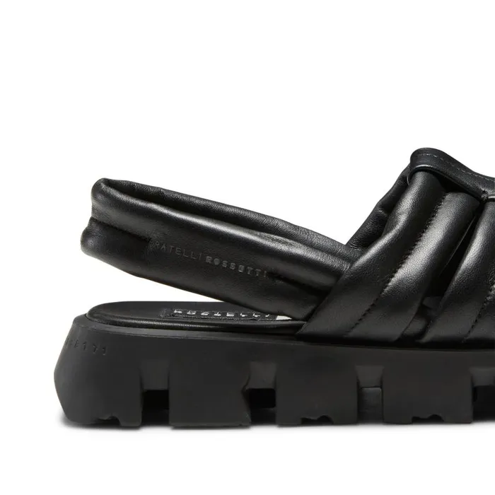 Women Leather Sandal Black Fratelli Rossetti Sandals Women Leather Sandal Black Fratelli Rossetti Sandals