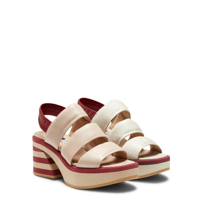 Women Leather Wedge Sandal Milk White Fratelli Rossetti Sandals Women Leather Wedge Sandal Milk White Fratelli Rossetti Sandals