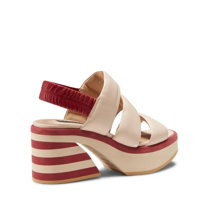 Women Leather Wedge Sandal Milk White Fratelli Rossetti Sandals Women Leather Wedge Sandal Milk White Fratelli Rossetti Sandals
