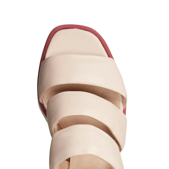 Women Leather Wedge Sandal Milk White Fratelli Rossetti Sandals Women Leather Wedge Sandal Milk White Fratelli Rossetti Sandals