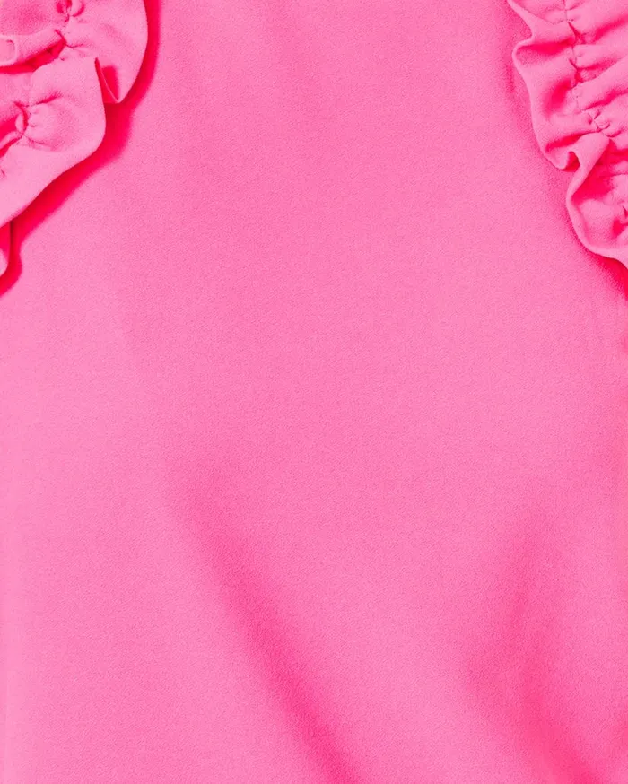 Women Lilly Pulitzer Tops Kailee Sleeveless Ruffle Top Roxie Pink Women Lilly Pulitzer Tops Kailee Sleeveless Ruffle Top Roxie Pink