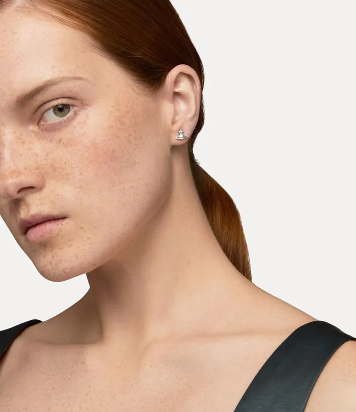 Women Lorelei Stud Earrings Platinum Vivienne Westwood Classic Styles Women Lorelei Stud Earrings Platinum Vivienne Westwood Classic Styles