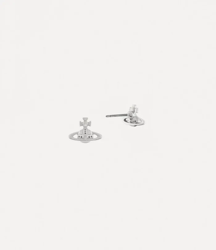 Women Lorelei Stud Earrings Platinum Vivienne Westwood Classic Styles Women Lorelei Stud Earrings Platinum Vivienne Westwood Classic Styles