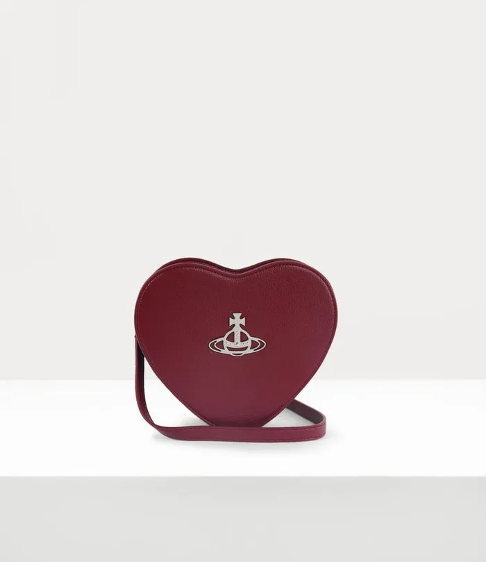 Women Louise Heart Crossbody Bag Burgundy Vivienne Westwood Crossbody Bags