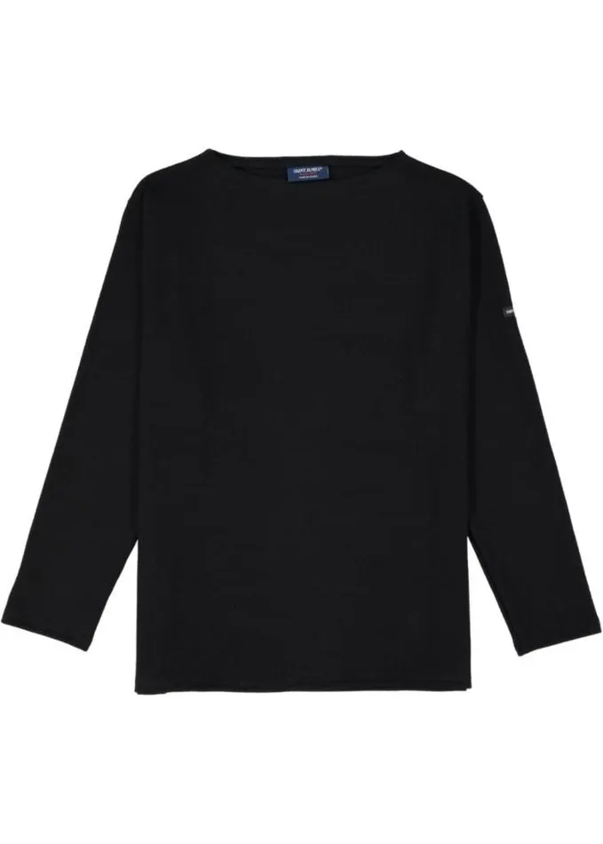 WomenMen Breton Striped Shirts Saint James GUILDO Black