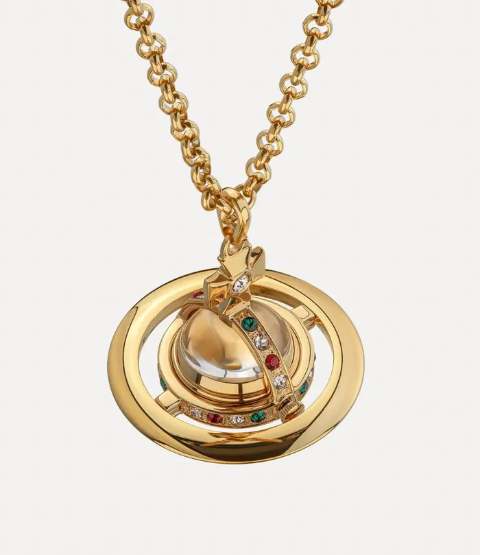 WomenMen Orb Watch Pendant Gold Vivienne Westwood Necklaces WomenMen Orb Watch Pendant Gold Vivienne Westwood Necklaces