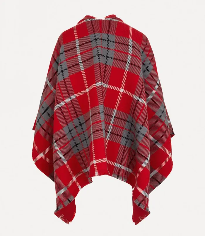 WomenMen Tartan Poncho Red Vivienne Westwood Scarves And Ponchos WomenMen Tartan Poncho Red Vivienne Westwood Scarves And Ponchos
