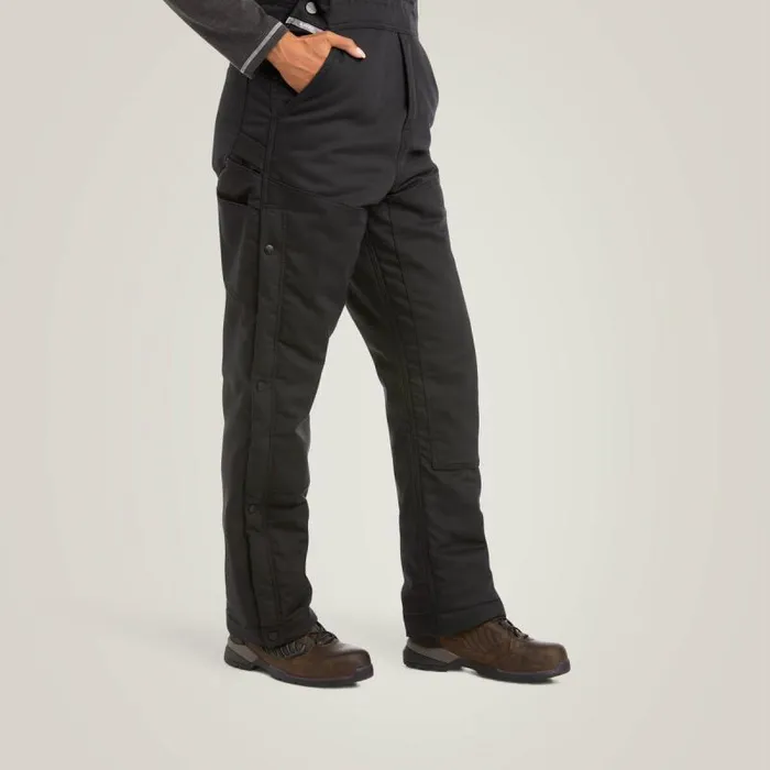 Women Pants and Shorts Ariat Rebar DuraCanvas Stretch Insulated Bib Black Women Pants and Shorts Ariat Rebar DuraCanvas Stretch Insulated Bib Black