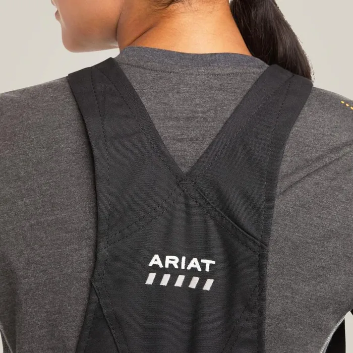 Women Pants and Shorts Ariat Rebar DuraCanvas Stretch Insulated Bib Black Women Pants and Shorts Ariat Rebar DuraCanvas Stretch Insulated Bib Black