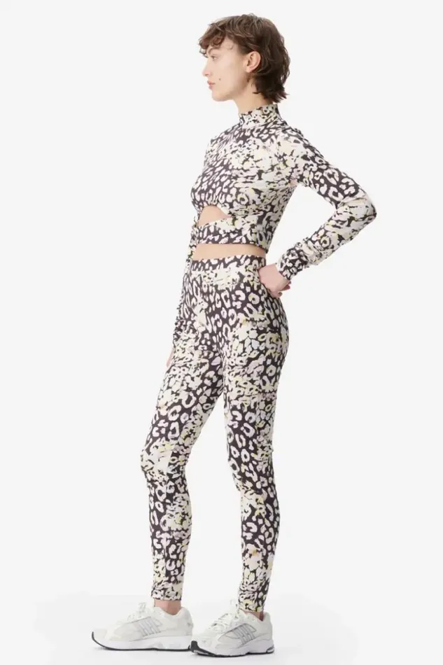 Women Pants and Skirts Lala Berlin Legging Leonie Polyester Mix Floral Leo Women Pants and Skirts Lala Berlin Legging Leonie Polyester Mix Floral Leo