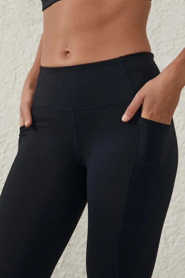 Women Pants Cotton On Active Core Pocket Full Length Tight Black Women Pants Cotton On Active Core Pocket Full Length Tight Black