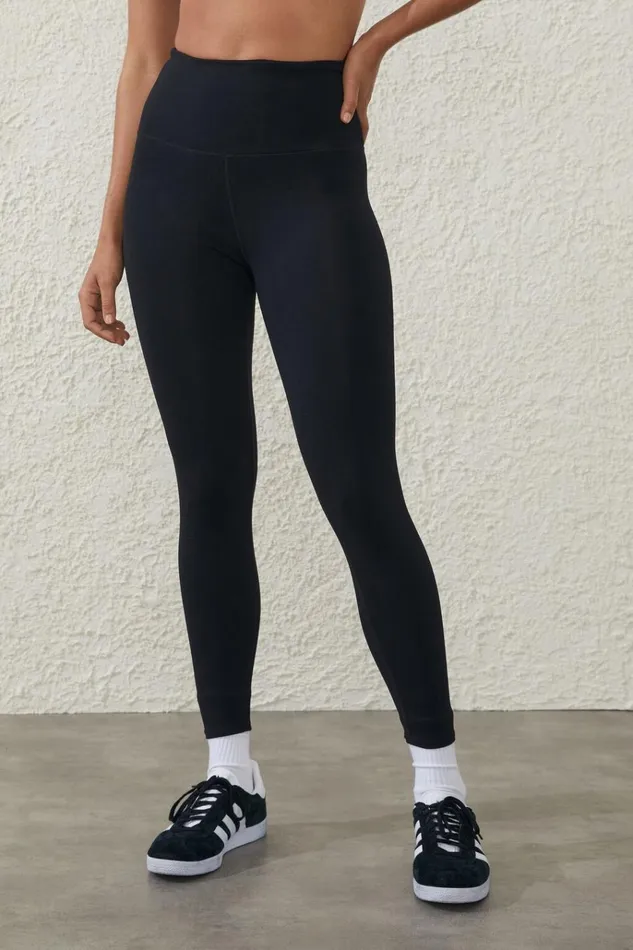 Women Pants Cotton On Active High Waist Core 78 Tight Core Black Women Pants Cotton On Active High Waist Core 78 Tight Core Black