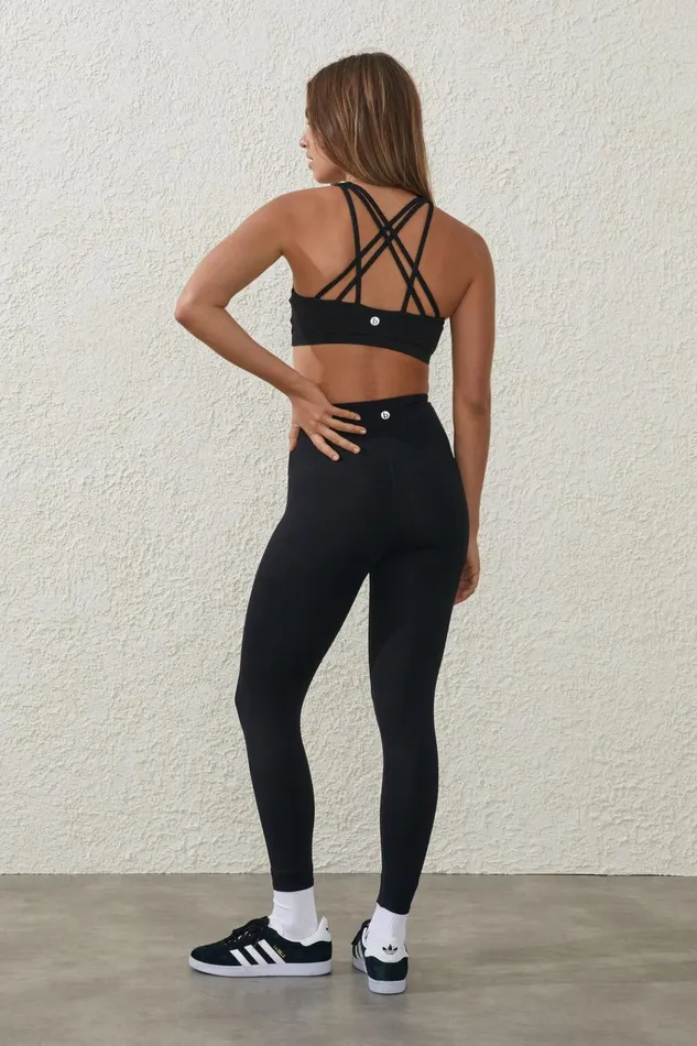 Women Pants Cotton On Active High Waist Core 78 Tight Core Black Women Pants Cotton On Active High Waist Core 78 Tight Core Black