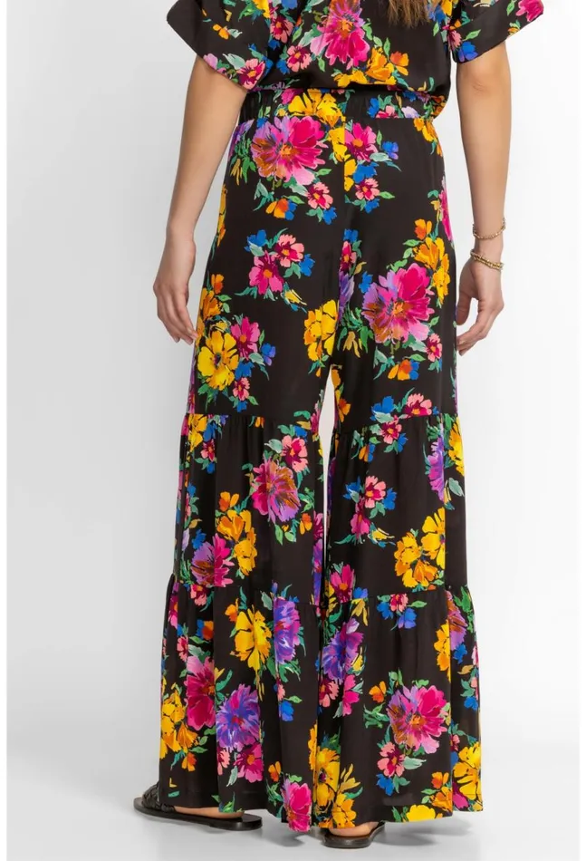 Women Poppy Silk Tiered Pant Poppy Johnny Was Bottoms