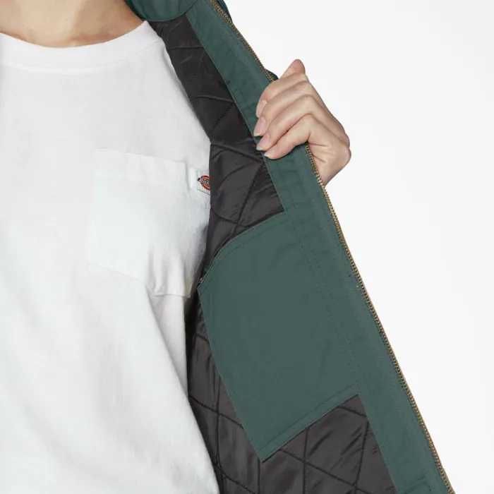 Womens Insulated Eisenhower Jacket Lincoln Green Lincoln Green lso Women Dickies Coats and Jackets Womens Insulated Eisenhower Jacket Lincoln Green Lincoln Green lso Women Dickies Coats and Jackets