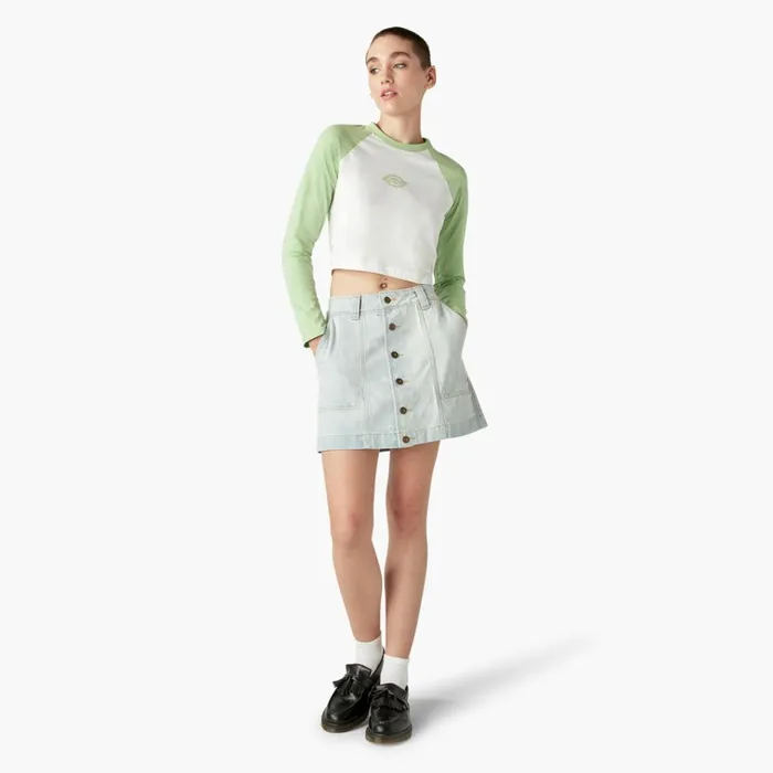 Womens Madison Skirt Light Denim Light Denim ltd Women Dickies Skirts and Dresses Womens Madison Skirt Light Denim Light Denim ltd Women Dickies Skirts and Dresses