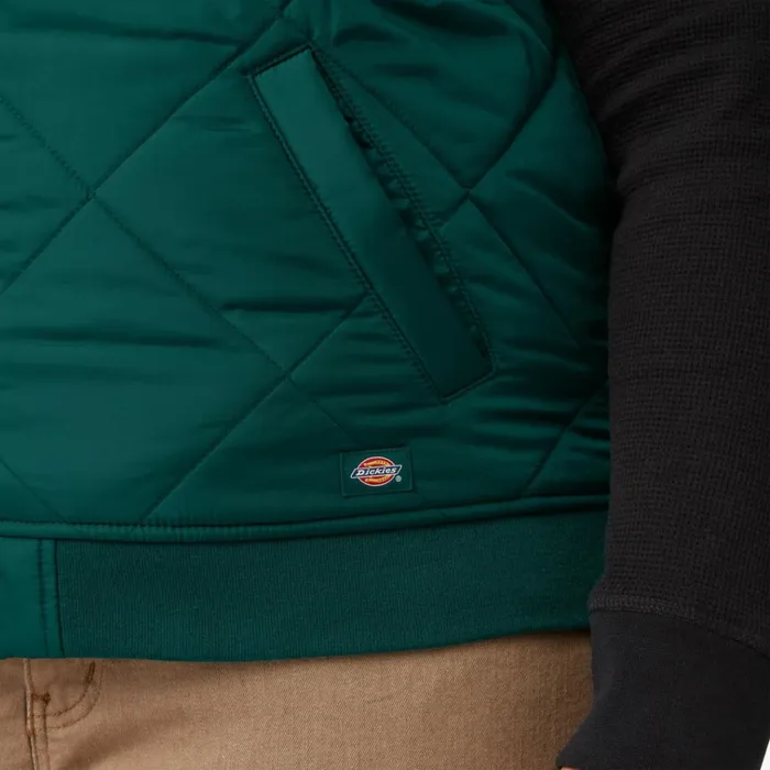 Womens Plus Quilted Vest Forest Green Forest Green ft Women Dickies Vests Womens Plus Quilted Vest Forest Green Forest Green ft Women Dickies Vests