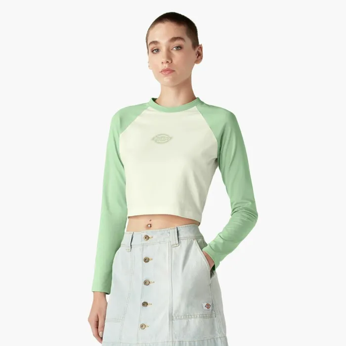 Womens Sodaville Cropped TShirt Quiet Green Quiet Green qg2 Women Dickies Long Sleeve TShirts Womens Sodaville Cropped TShirt Quiet Green Quiet Green qg2 Women Dickies Long Sleeve TShirts