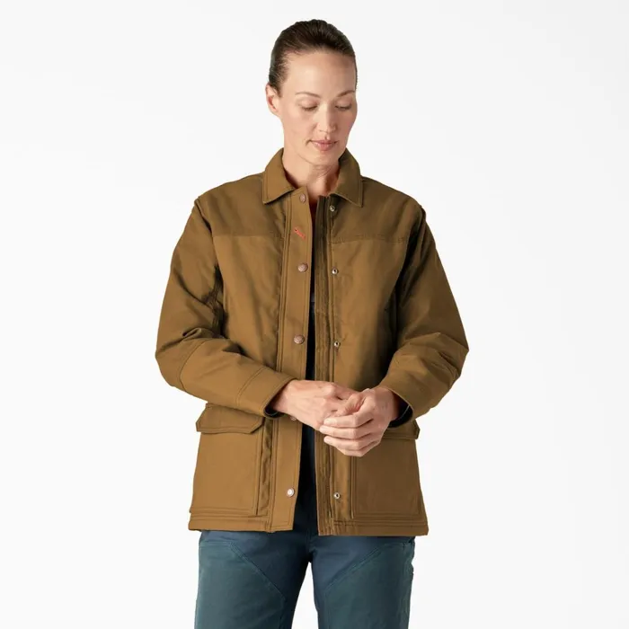 Womens Waxed Canvas Chore Coat Brown Duck Brown Duck bd Women Dickies Coats and Jackets Womens Waxed Canvas Chore Coat Brown Duck Brown Duck bd Women Dickies Coats and Jackets