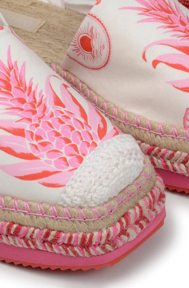 Women Sandals Farm Rio Pink Fruit Juice Espadrille Platform Sandal Women Sandals Farm Rio Pink Fruit Juice Espadrille Platform Sandal
