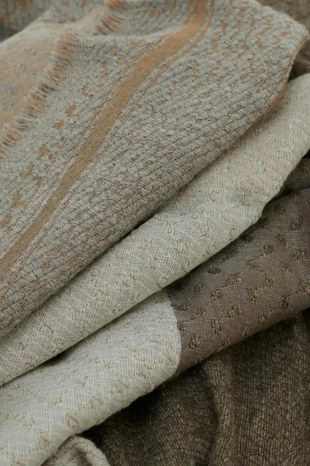Women Scarfs and Triangles Lala Berlin Scarf Anny Wool Mix Desert