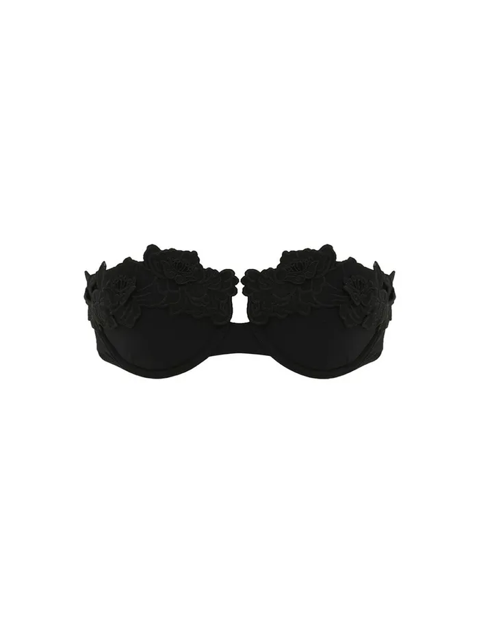 Women Separates Zimmermann Halliday Embroidery Bra Noir