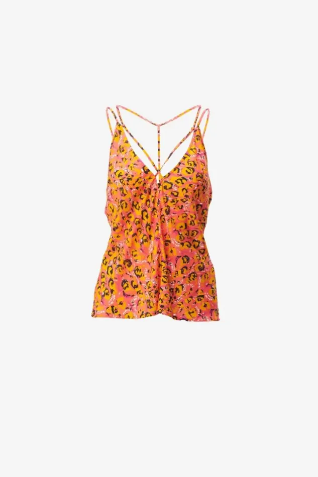 Women Shirts and Blouses Lala Berlin Top Toana Viscose Leo Pink Women Shirts and Blouses Lala Berlin Top Toana Viscose Leo Pink