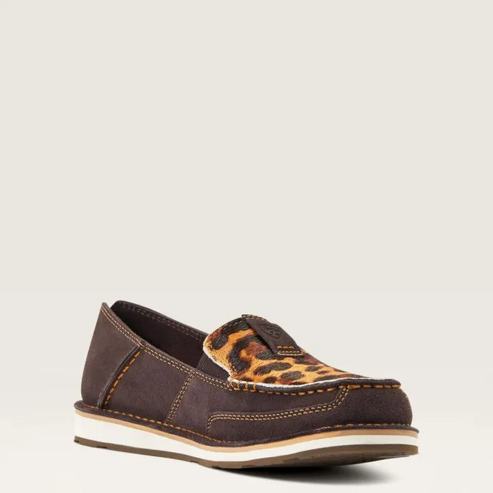 Women Shoes and Sneakers Ariat Cruiser Chocolate Suedeleopard Hairon Women Shoes and Sneakers Ariat Cruiser Chocolate Suedeleopard Hairon