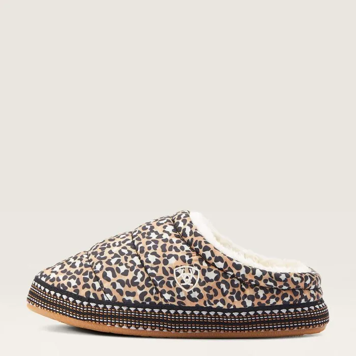 Women Slippers Ariat Crius Clog Slipper Tan Leopard Print Women Slippers Ariat Crius Clog Slipper Tan Leopard Print