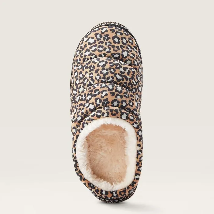 Women Slippers Ariat Crius Clog Slipper Tan Leopard Print Women Slippers Ariat Crius Clog Slipper Tan Leopard Print