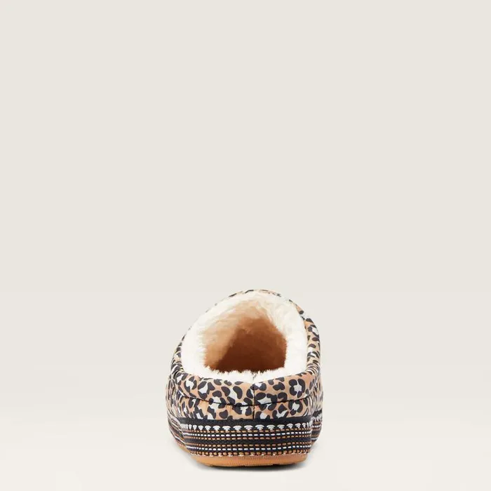 Women Slippers Ariat Crius Clog Slipper Tan Leopard Print Women Slippers Ariat Crius Clog Slipper Tan Leopard Print