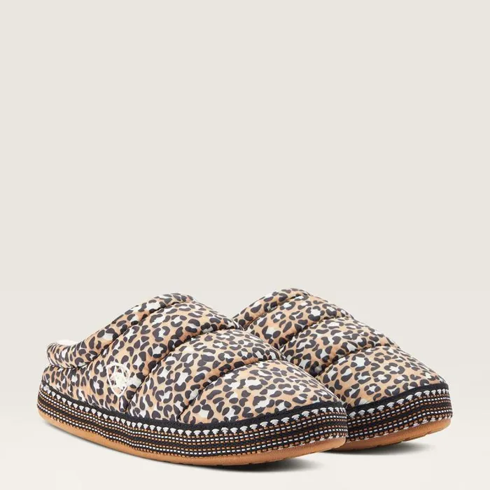 Women Slippers Ariat Crius Clog Slipper Tan Leopard Print Women Slippers Ariat Crius Clog Slipper Tan Leopard Print