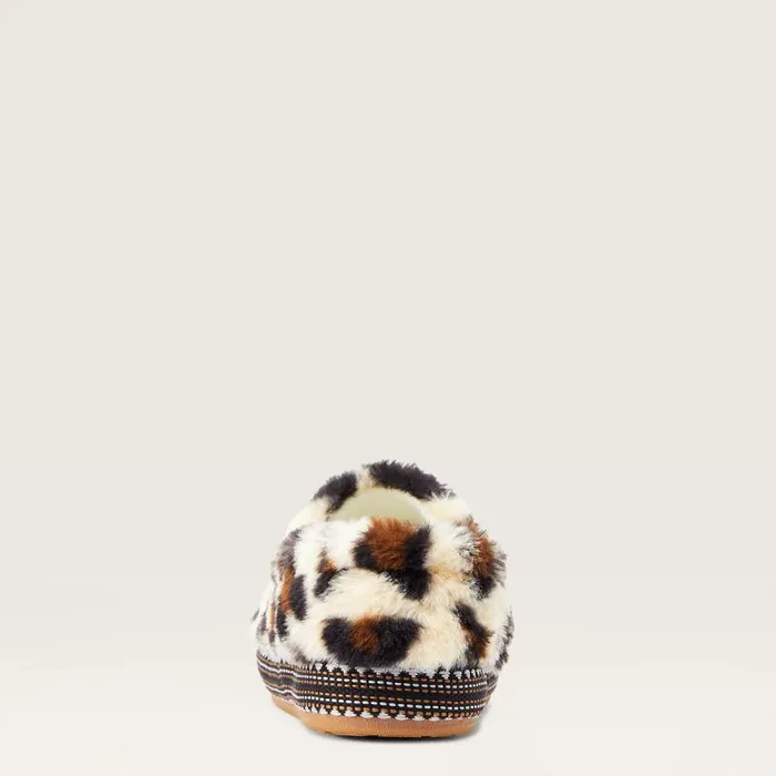 Women Slippers Ariat Snuggle Fuzzy Cream Leopard Print Women Slippers Ariat Snuggle Fuzzy Cream Leopard Print