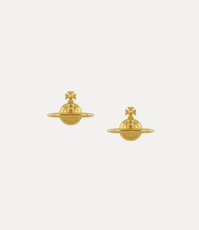 Women Solid Orb Earrings Gold Vivienne Westwood Earrings