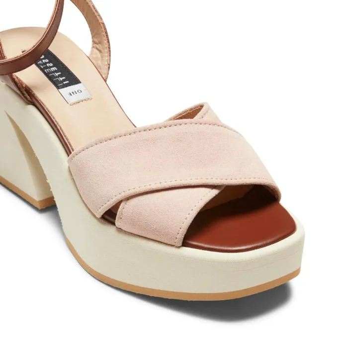 Women Suede Wedge Sandal Peach Fratelli Rossetti Sandals Women Suede Wedge Sandal Peach Fratelli Rossetti Sandals