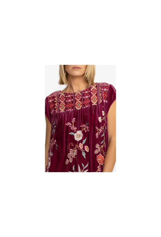 Women Suki Petal Sleeve Tunic Dress Dahlia Johnny Was Dresses