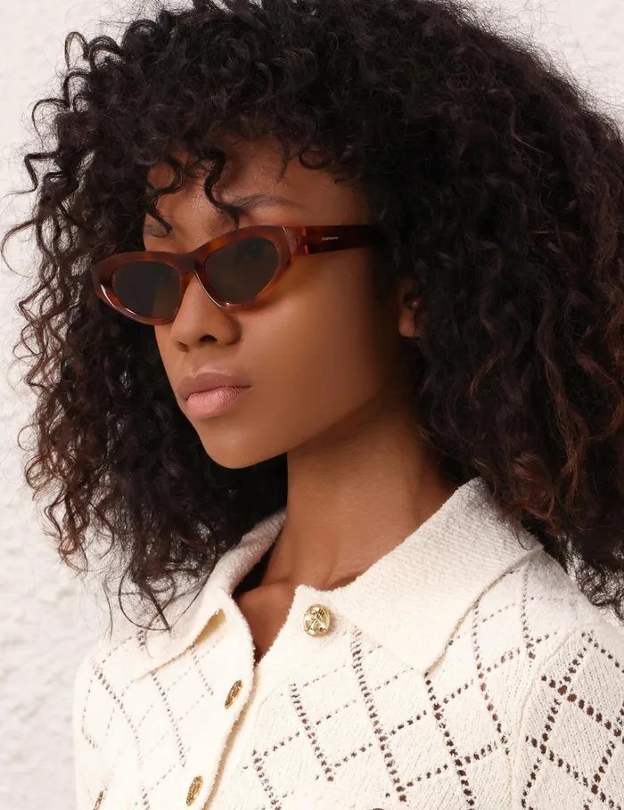 Women Sunglasses Zimmermann Echo Cat Eye Havana