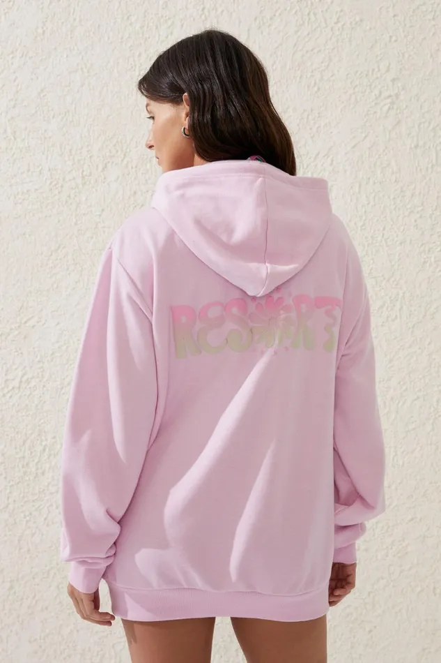Women Sweats and Hoodies Cotton On Beach Fleece Hoodie Washed Neon Crushresort Club Women Sweats and Hoodies Cotton On Beach Fleece Hoodie Washed Neon Crushresort Club