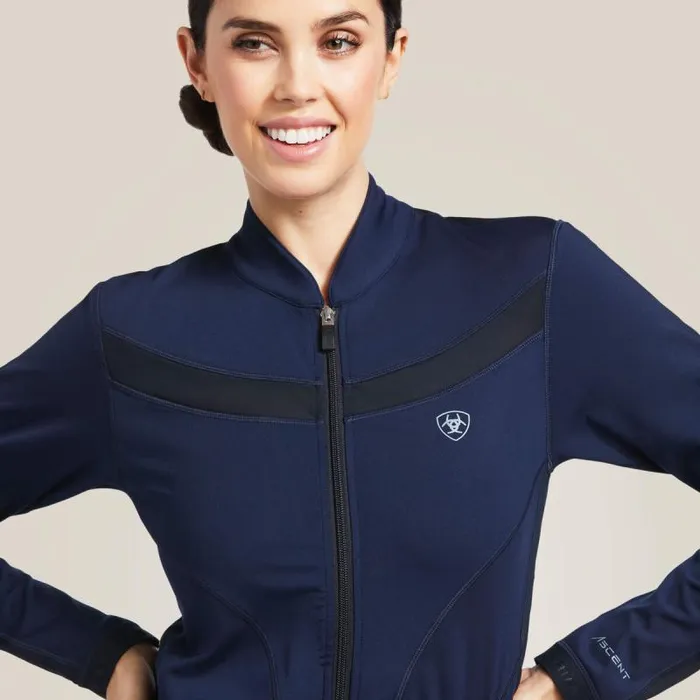 Women Sweatshirts and Hoodies Ariat Ascent Full Zip Sweatshirt Navy Women Sweatshirts and Hoodies Ariat Ascent Full Zip Sweatshirt Navy